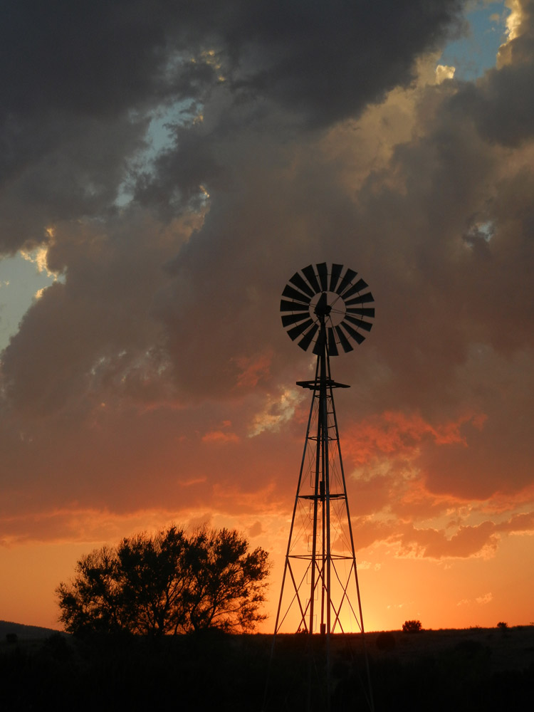 Sunset Windmill - Alpine, TexasAlpine, Texas