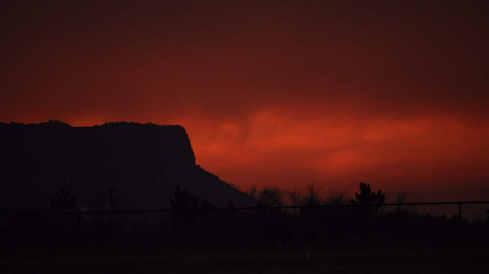 Sunset in Sunny Glen Alpine, Texas