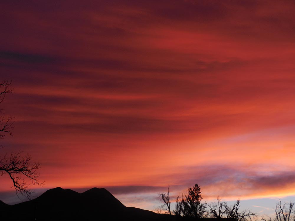 Twin Peaks at Sunset | Alpine, Texas