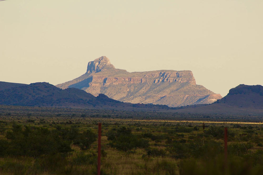 Cathedral Mountain in the Spotlight Alpine, Texas