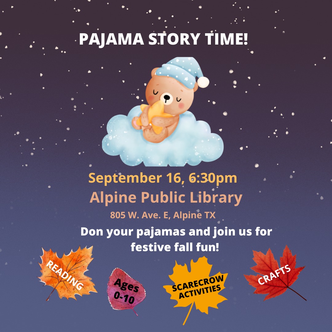 Pajama Story TimeAlpine, Texas